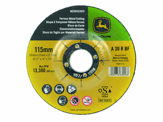 Disco di taglio abrasivo 115 x 3 mm