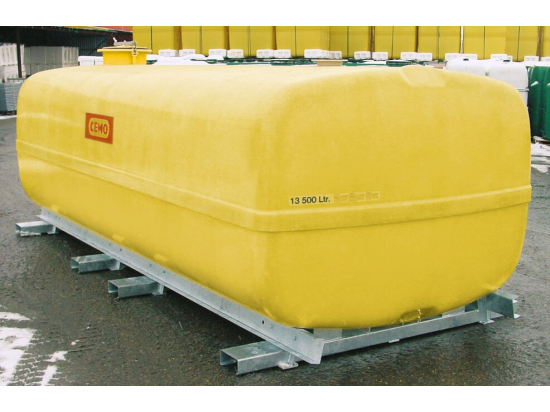 Trunk-shaped tanks, 13500 l transport tank with baffles