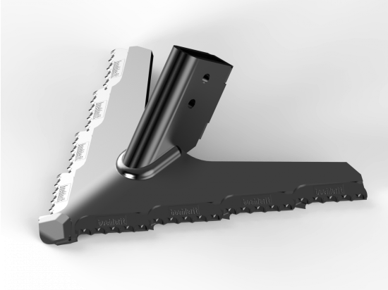 Gänsefussschare 200mm mit Hohlstift/Hartmetall