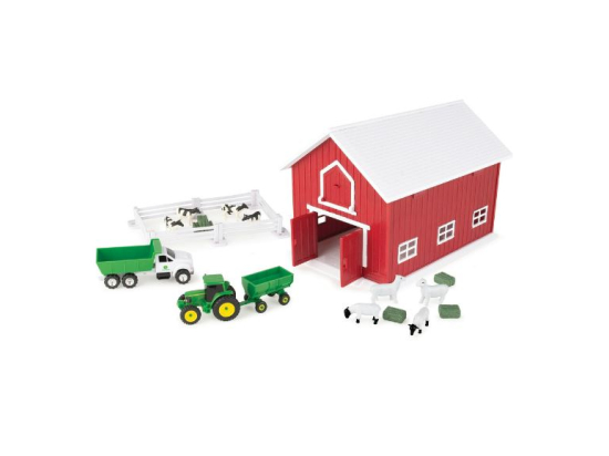 Set di gioco stalla rossa John Deere