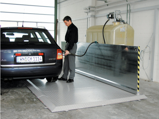 Area di erogazione carburante compatta 4x2m, cpl.