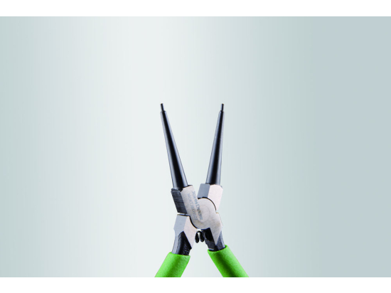 pinza per anelli elastici diritta 180mm