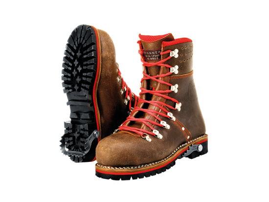 Tirol Juchten forestry boots with folding handle