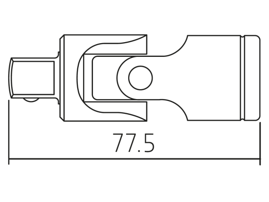 1/2" cardanico universale