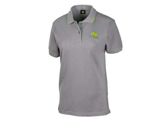 Grey Ladies Polo Shirt