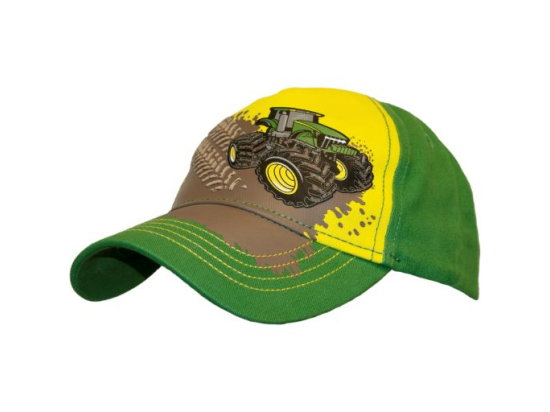 Cappellino con traccia di cingolatura sul fango