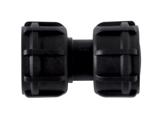 Connecting piece, straight with locknut, for Cematic blue