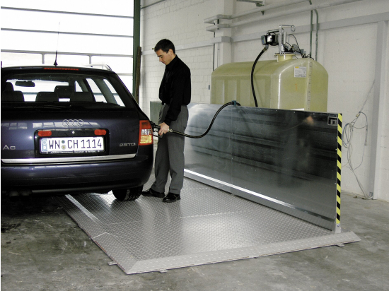 Area di erogazione compatta 5x2m, cpl.