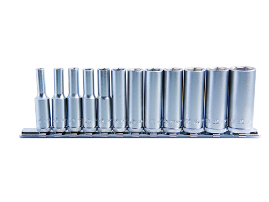 12 PC. 1/4\" 6-point deep socket set