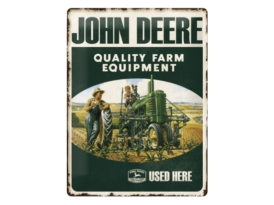 Insegna metallica 30 x 40 cm - Quality Farm Equipment