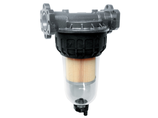 Filter, max. 100 l/min, 5 μm with 2 replaceable inserts