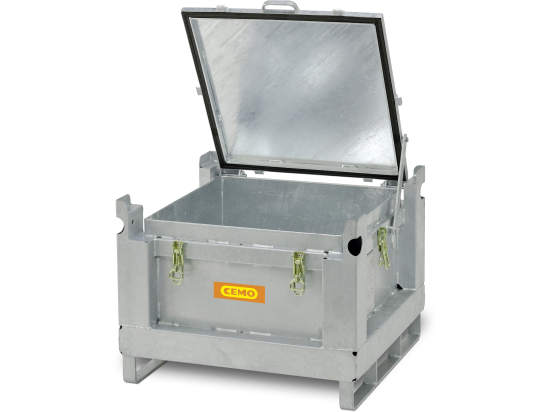 Battery steel collection container