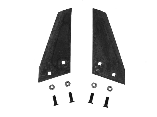Set of six for screwing on, with screws