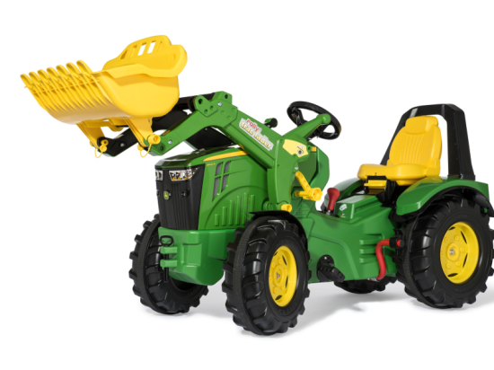 rollyX-Trac John Deere 8400R Tractor with Front Loader, 2-gear Shift and Brake