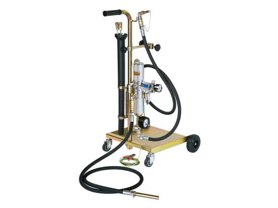 Mobile suction unit for fuels, 2 stroke mix, diesel and oil