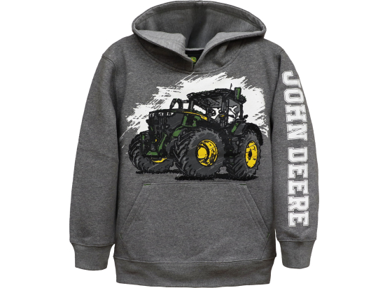 Fleece-Sweatshirt für Kleinkinder mit Traktorbild