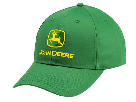 Casquette de marque commerciale verte John Deere