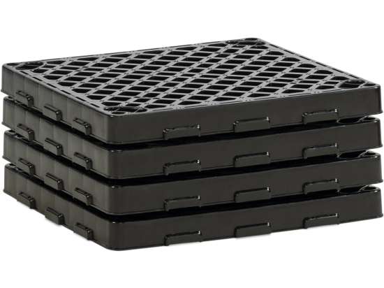 Zubehörpaket 4 x PE-Rost 60 x 60 cm