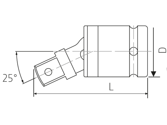 1/2" cardanico universale