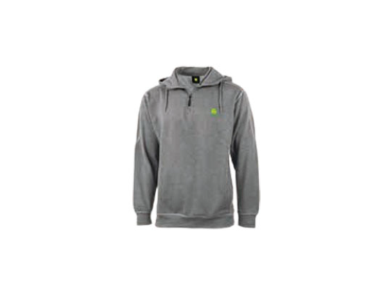 Zip jumper grey with hood
