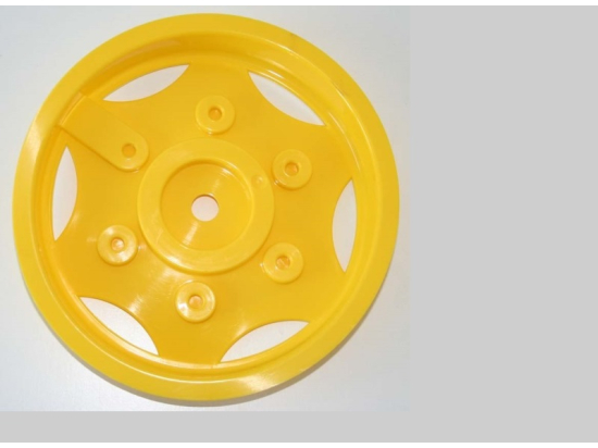 2 wheel covers, yellow