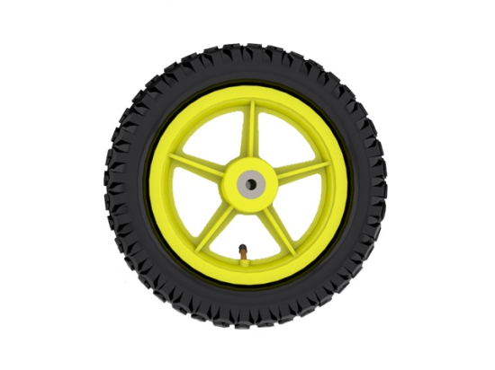 Ruota 12,5 cross, gialla