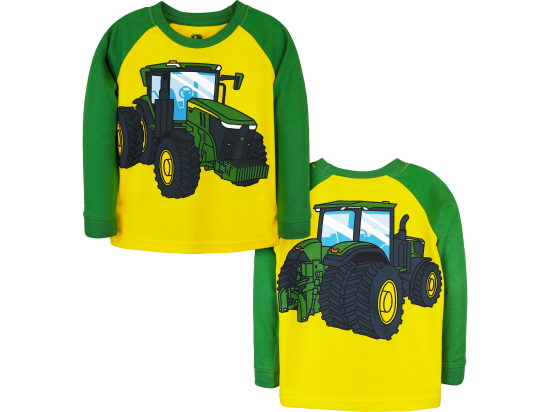 Sweat-shirt tout-petits tracteur arrivant et partant