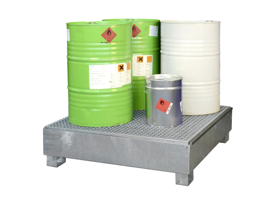 Sump pallets Type SW4 galvanized, with grating