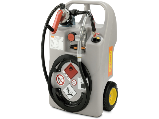 Carrello per gasolio 60 l pompa a mano, ugello compl., BCS 56x4