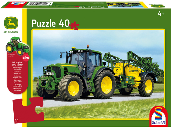 Puzzle + SIKU Traktor „Traktor 6630 mit Feldspritze“
