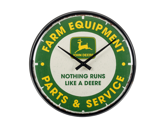 Wanduhr „Farm Equipment Parts & Service“
