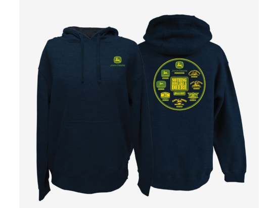 Hooded Sweatshirt with a logo timeline