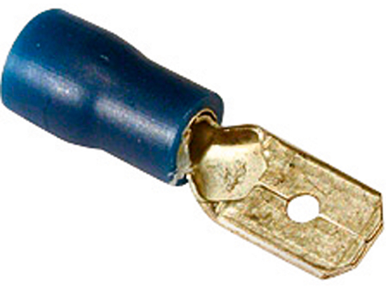 Blue lucar male terminal 6.4mm