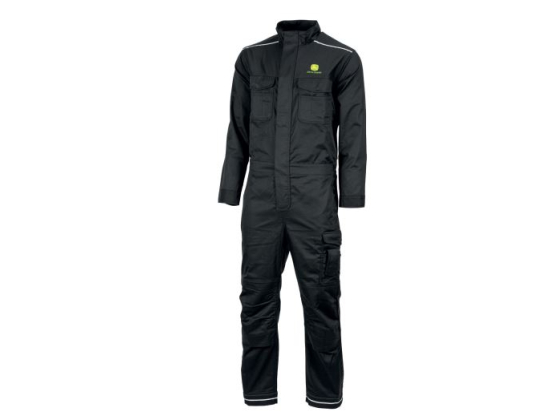 Schwarzer Fahrer-Overall