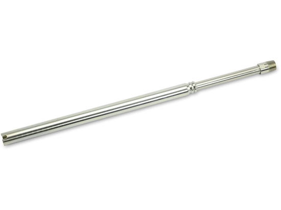 Tuyau d'aspiration télescopique en acier, filetage mâle 1\", max. 1100 mm