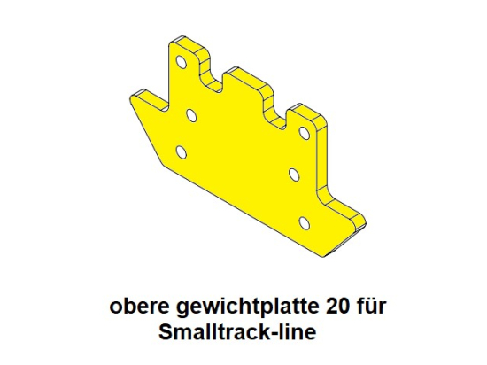 Agribumper plaque de poids en haut 20Kg pour Smaltrack