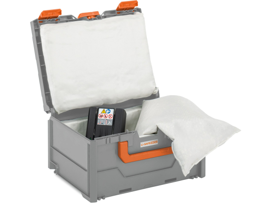 Akku-Systembrandschutzbox Größe 2-S
