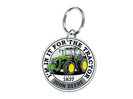 John Deere Tractor Key Ring