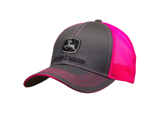 Cappellino John Deere con parte posteriore in rete e logo