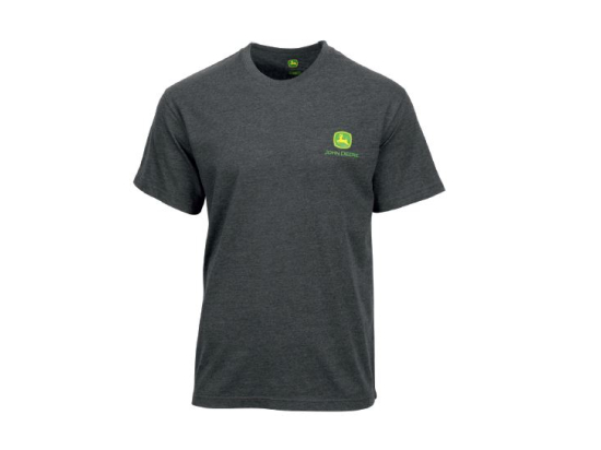 T-shirt nera con evoluzione del logo