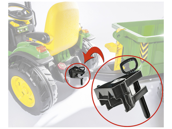 Adattatore Rolly Toys compatibile con trattori Peg Perego