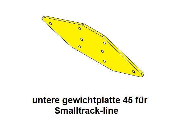 Agribumper 45Kg bottom weight plate for Smaltrack