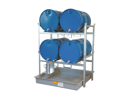 Portafusti tipo 800 w. barrel** supporto 4x200, vaschetta di raccolta