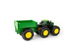 Trattore con battistrada Monster e rimorchio John Deere