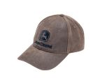 Oilskin look cap John Deere