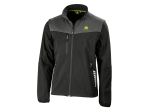 Veste souple noire à manches zippées