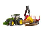 John Deere 7R 350 with forestry trailer