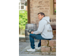 Hooded Sweatshirt with 'tractors and plows' logo