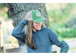 Felpa in pile con cappuccio e zip John Deere