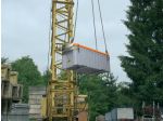 CEMbox 250 l, for use with cranes, grey/ orange